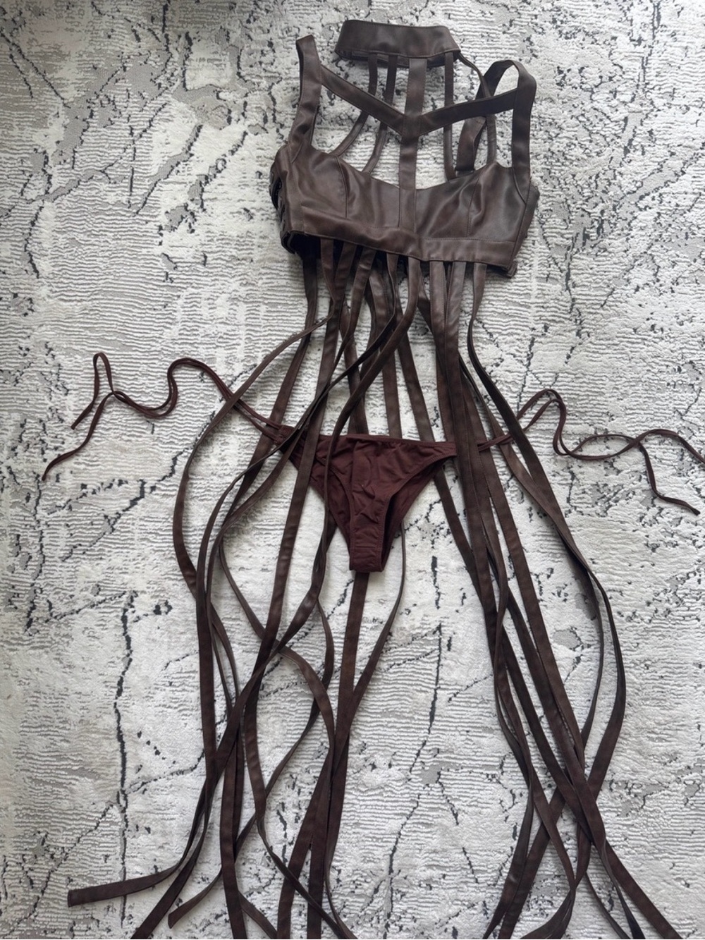 Brown Women’s Fringe Dress from Dollskill